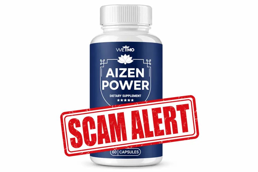 Aizen Power scam warning image about counterfeit products