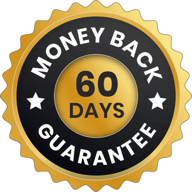Aizen Power 60-day money-back guarantee badge
